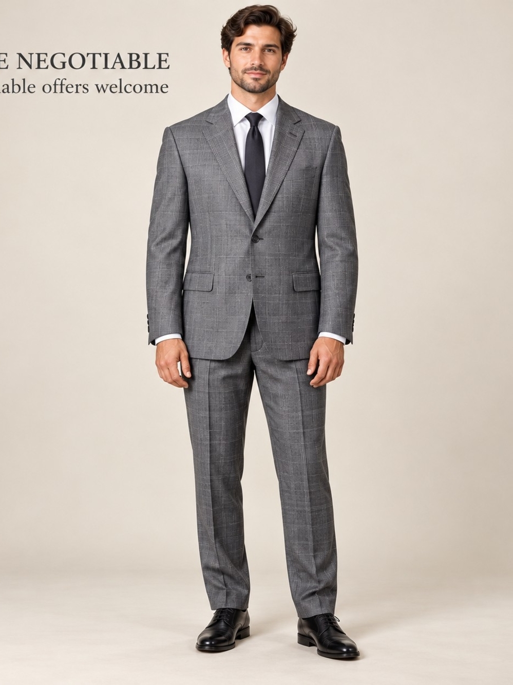 Gilles Gerson 2-Piece Vitale Barberis Canonico Super 110’s Wool Suit Size 64 OBO